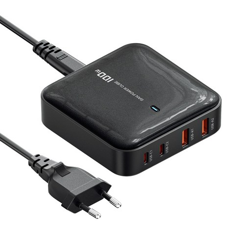 Toocki 데스크형 PD 100W 4포트 C타입 GaN 초고속 멀티충전기, 화이트, 1개
