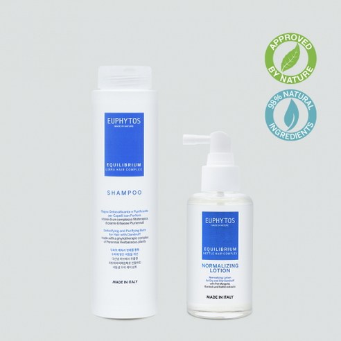 [유피토스] 이퀼리브리엄 샴푸 300ml + 이퀼리브리엄 토닉 100ml + 이퀼리브리엄 앰플 10ml x 12개 (비듬/각질/지루성), 1세트