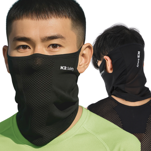 얼굴과 목 앞쪽이 오래 노출되는 여름 낚시에서 숨쉬기와 차단감을 함께 고려한 자외선 차단 마스크입니다. - 1