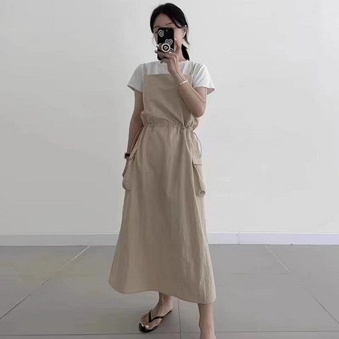 Chephie 나시 원피스 심플 썬드레스 비치원피스