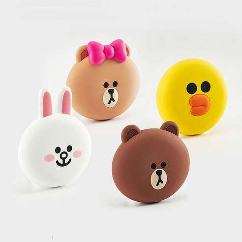 라인프렌즈 캐릭터 손난로 USB 충전식 보조배터리 휴대용 손난로 5200mAh