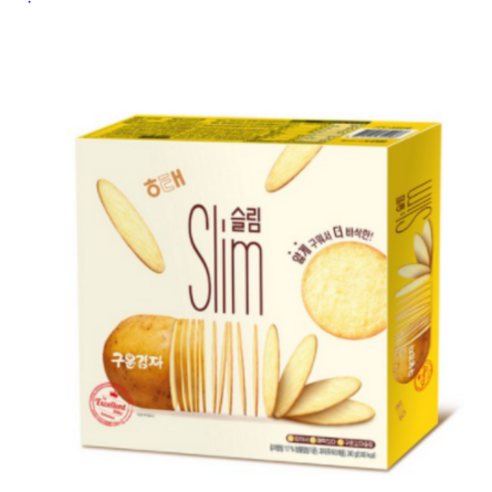 해태제과 구운감자 슬림, 240g, 3개
