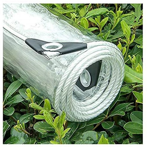 부드러운 유리 방수포 두꺼운 야외 발코니 방수포 방수포 PVC 플라스틱 투명 방수포 두꺼운 0.35mm 다양한 크기