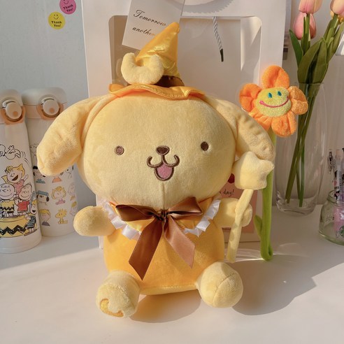 산리오 마법사 인형 꽃다발 기념일 선물 세트, 폼폼푸린 마법사