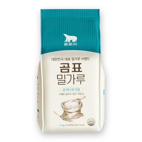 대한제분 [대한제분] 중력밀가루 (곰표 1K), 1, 1kg, 1개