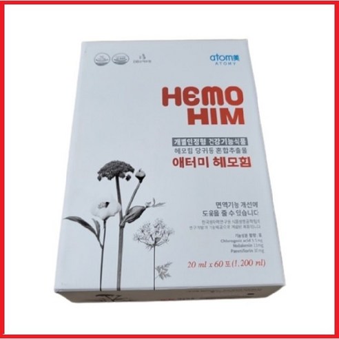   애터미 헤모힘 영양제, 20ml, 60개입