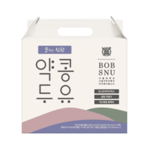 서울대밥스누 순하고 진한 약콩 두유, 190ml, 60개