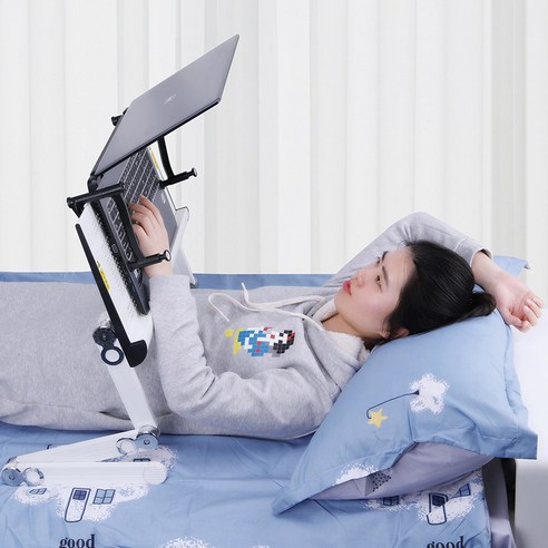 JINGHENG 누워서보는 독서대 눕서대 누워서책보기 2단 책받침대 거치대, KX1 화이트 56cm