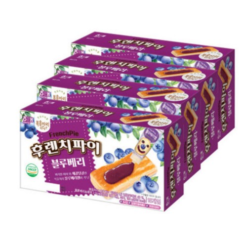 후렌치파이192g 블루베리 4개, 192g