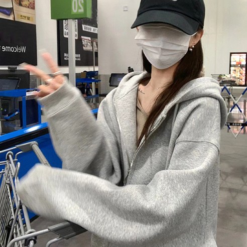 여성의 편안하고 세련된 동반자: 데일로엔 오버핏 후드 집업