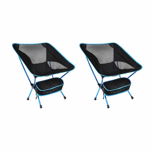 캠핑 낚시 야외 접이식 두랄루민 알루미늄 휴대용 의자 2개