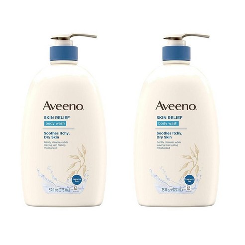 Aveeno 아비노 Skin Relief 스킨 릴리프 바디워시 (975ml) x 2팩, 1개