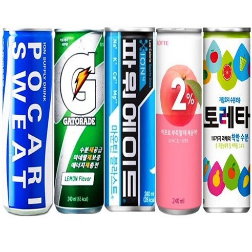 이온음료 240ml (게토레이 포카리스웨트 파워에이드 토레타 2%부족할때), 2%부족할때캔, 30개