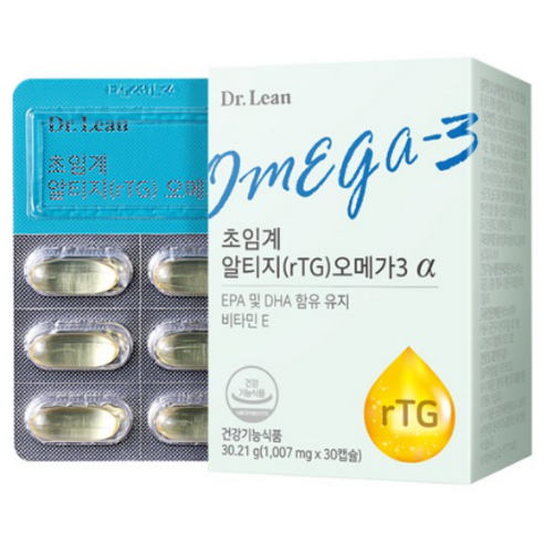 닥터린 초임계 알티지 rTG 오메가3 알파 1 007mg, 360정, 1세트 알티지오메가3효능