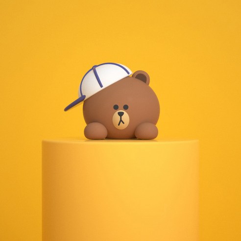 라인프렌즈 차량용 미니 피규어, 스포츠 브라운 Sports Brown, 1개