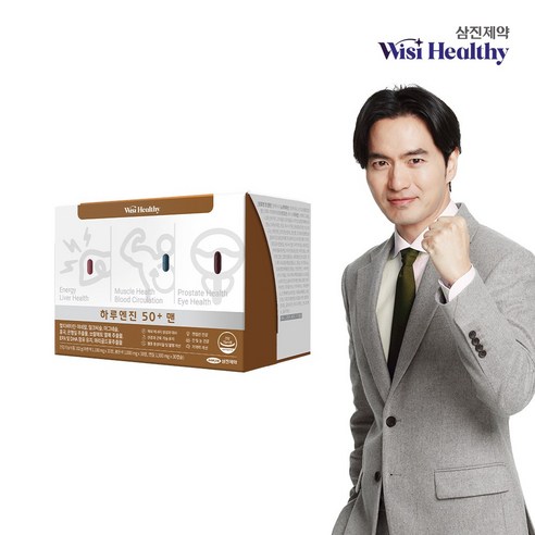 삼진제약 위시헬씨 하루엔진 50+맨 1개월분, 30회분, 1박스