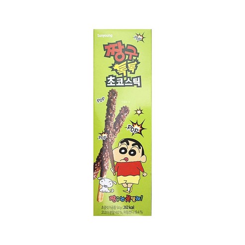 짱구 톡톡 초코스틱 54g 팝핑캔디 빼빼로데이 과자선물, 54g, 30개