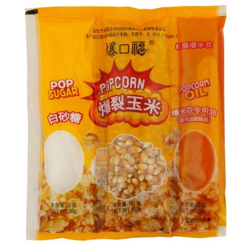팝콘 Homemade popcornthree pack popcorn for popcorn machine 7 ounces per pack 2 pieces, 2개