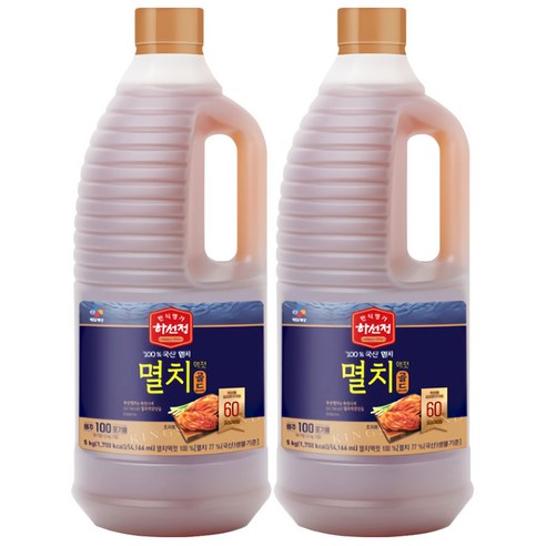 하선정 멸치액젓 골드, 5kg, 2개