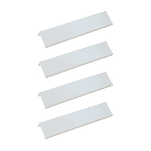 일자형 전면 싱크대 붙박이장 가구손잡이 화이트 4p, 128mm, 4개