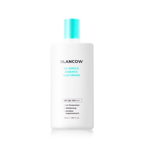블랑카우 유브이 쉴드 에센스 선크림 SPF50+ PA++++, 1개, 55ml