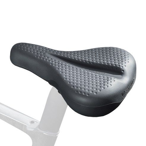 시그니처베이지 자전거 무통증 안장 커버 실리콘 쿠션 YPZ206, 1개, 블랙
