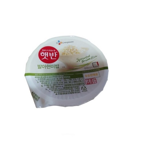 햇반 발아현미밥 작은공기, 125g, 16개 햇반현미밥