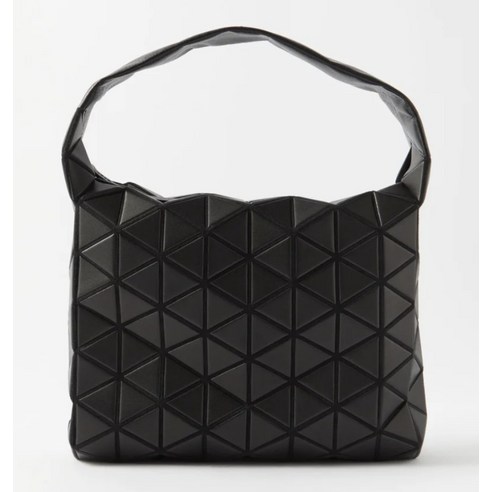 바오바오 이세이미야케 타원형 PVC 핸드 토트 백