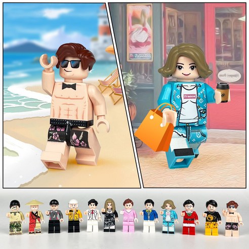 아이들의 창의력과 상상력을 키우는 요고요 블록 시티 미니피규어