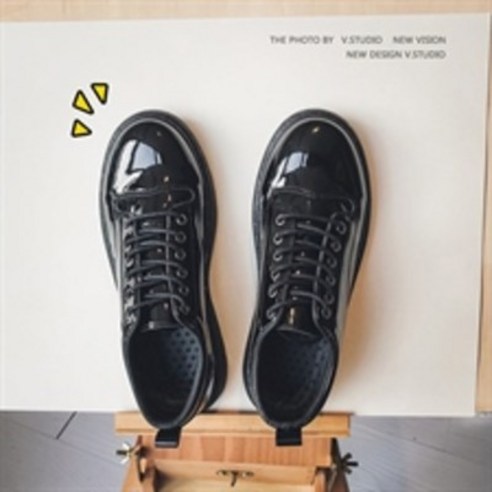 KORELAN여름철 구두남 두꺼운 밑창 키높이 신발 남자 한국판 트렌드 캐주얼 슈즈