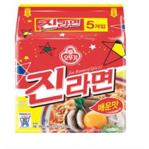 오뚜기 진라면 매운맛 120g, 10개