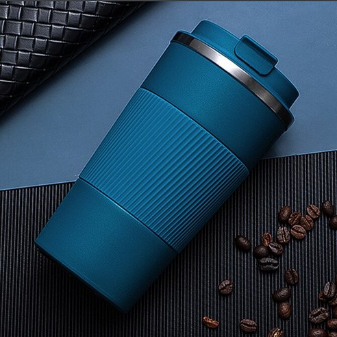 [XIG] 380ml/510ml 스테인레스 스틸 커피 보온병 머그잔 휴대용 자동차 진공 플라스크 여행 열 컵 물병 Thermocup 선물용, blue_380ml