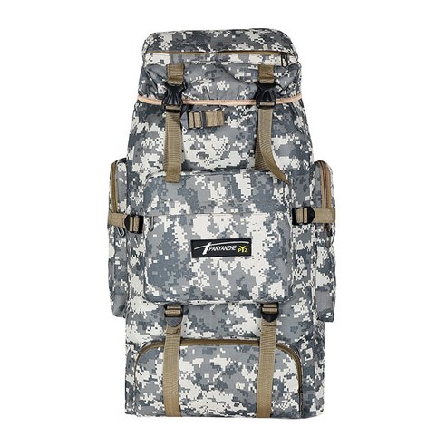 배낭 하이킹 70L 배낭 데이팩 자루 Haversack Adventure 여행 가방 가방 -, ACU Camo, 70x36x20CM, 나일론