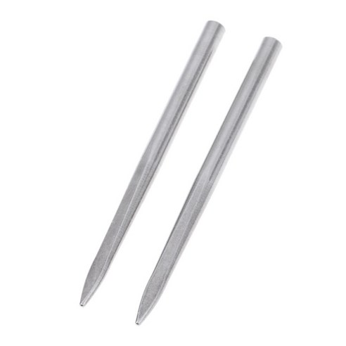 2x 스테인레스 스틸 paracord 바늘 코드 문자열 직조 스티칭 레이싱 도구, {"사이즈":"80x5mm"}, {"수건소재":"스테인레스 스틸"}, 실버