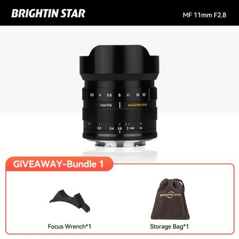 호환가능 브라이틴 스타-11mm F2.8 풀 프레임 광각 별이 빛나는 하늘 어안 렌즈, 02 Black Bundle 1_02 캐논 RF 캐논어안렌즈