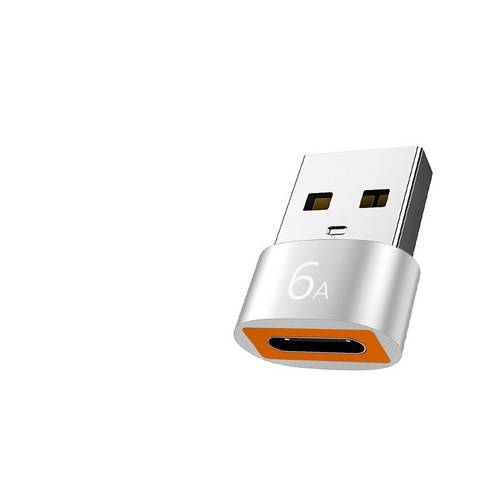 제이스마트 6A 고속 C타입 to USB A 3.0 변환젠더, 실버, USB 3.0-TYPE C