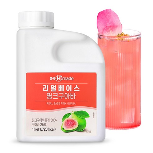 흥국F&B 리얼베이스 핑크구아바 1kg