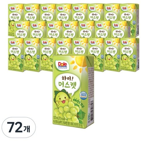 돌 하이 머스캣 주스, 120ml, 72개