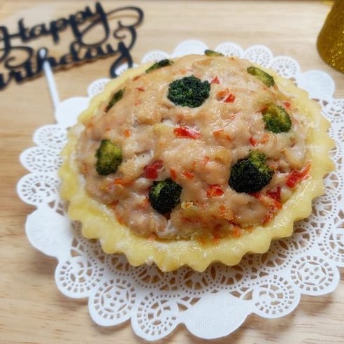 강아지의 특별한 날을 달콤하게 만드는 펫푸드온 꼬꼬타르트 강아지생일케이크