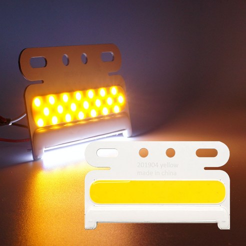 삼항LED 24V전용 2WAY COB LED 차폭등 차량 폭 인식, 1개, 화이트-옐로우LED