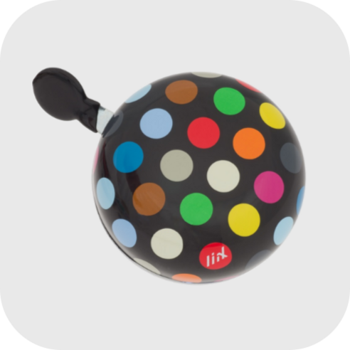 릭스 딩동 벨, 1개, Polka Big Dots Mix Black