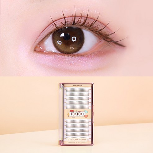 코링코 톡톡하라 필터속눈썹 브라운, 브라운 12mm, 1개