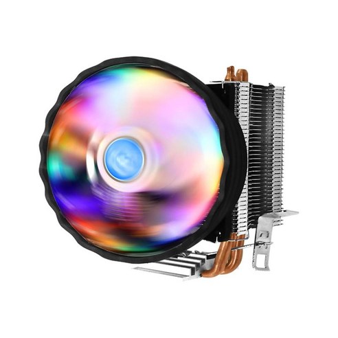 RGB CPU 쿨러 방열판 팬은 AMD FM1 AM3 교체 부품을 교체합니다, {"사이즈":"120x55x140mm"}, {"색상":"다중"}, {"수건소재":"구리 및 알루미늄"}