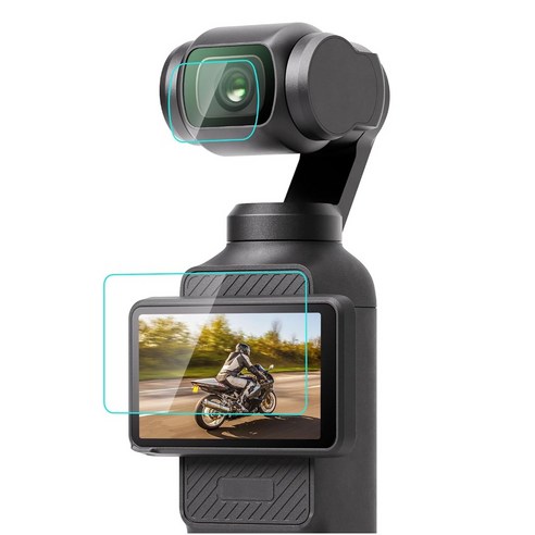 신가격판 DJI 오즈모 포켓3 Osmo Pocket3 렌즈 스크린 보호 액정 유리 필름, DJI 오즈모포켓3 전용, 1개