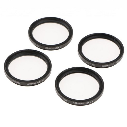 YSSHOP 37mm 매크로 근접 촬영 렌즈 1 2 4 10 필터 카메라, 설명, 블랙, 설명