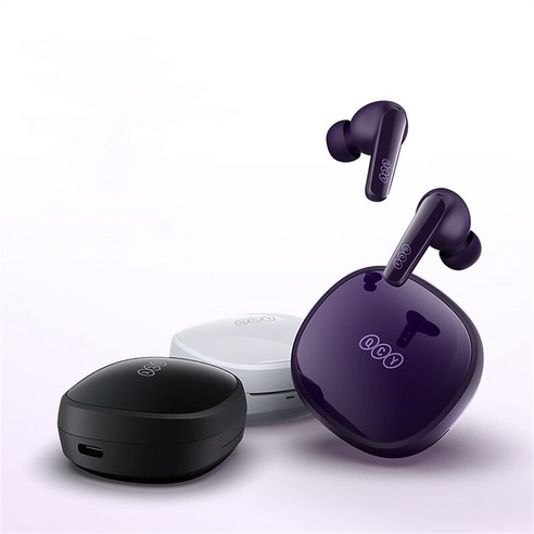 QCY T13 X 스터닝 사운드 블루투스 이어폰, 퍼플, BH23QT26A