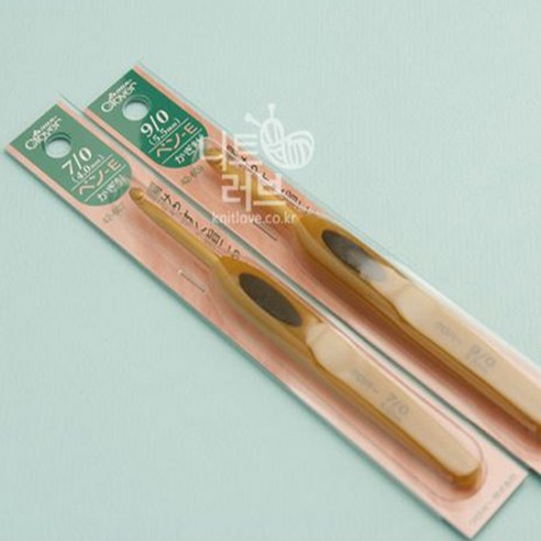 섬세한 손길을 위한 최고의 선택, Clover 펜E 모사용 코바늘 7/0호 크로바코바늘