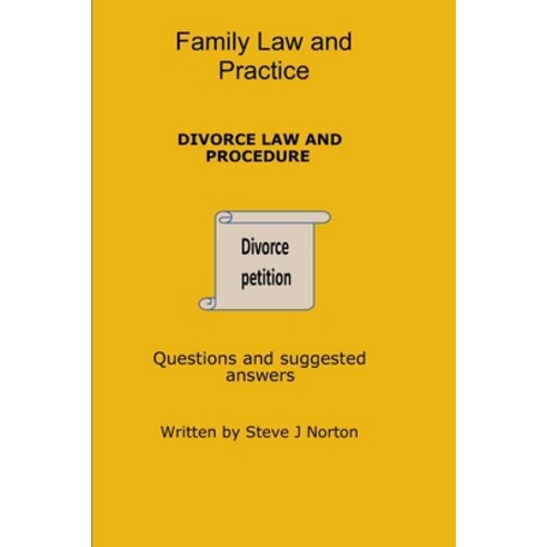 (영문도서) Family Law and Practice: Divorce Law and Procedure Paperback, Independently Published, English, 9781704376370