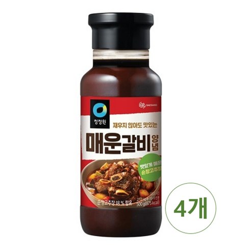 청정원 매운 갈비 양념 500g 4개 세트 청정원 매운 갈비 양념 500g 4개 세트