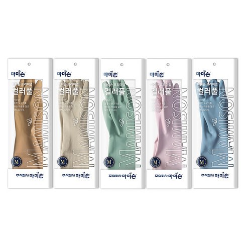 주방에 색감과 편안함을 선사하는 쿼카스마켓 마미손 컬러풀 고무장갑